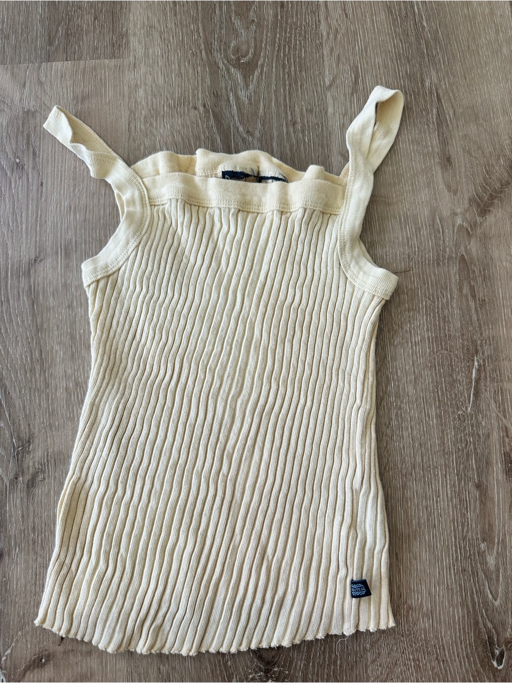 Route 66 Cream Ribbed Knit Tank - Women's